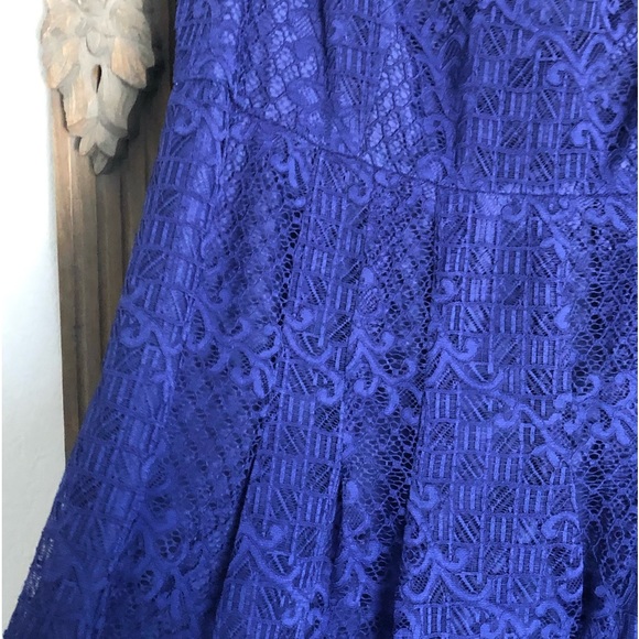 Adrianna Papell 18W Royal Blue wedding guest special occasion dress - Picture 4 of 13